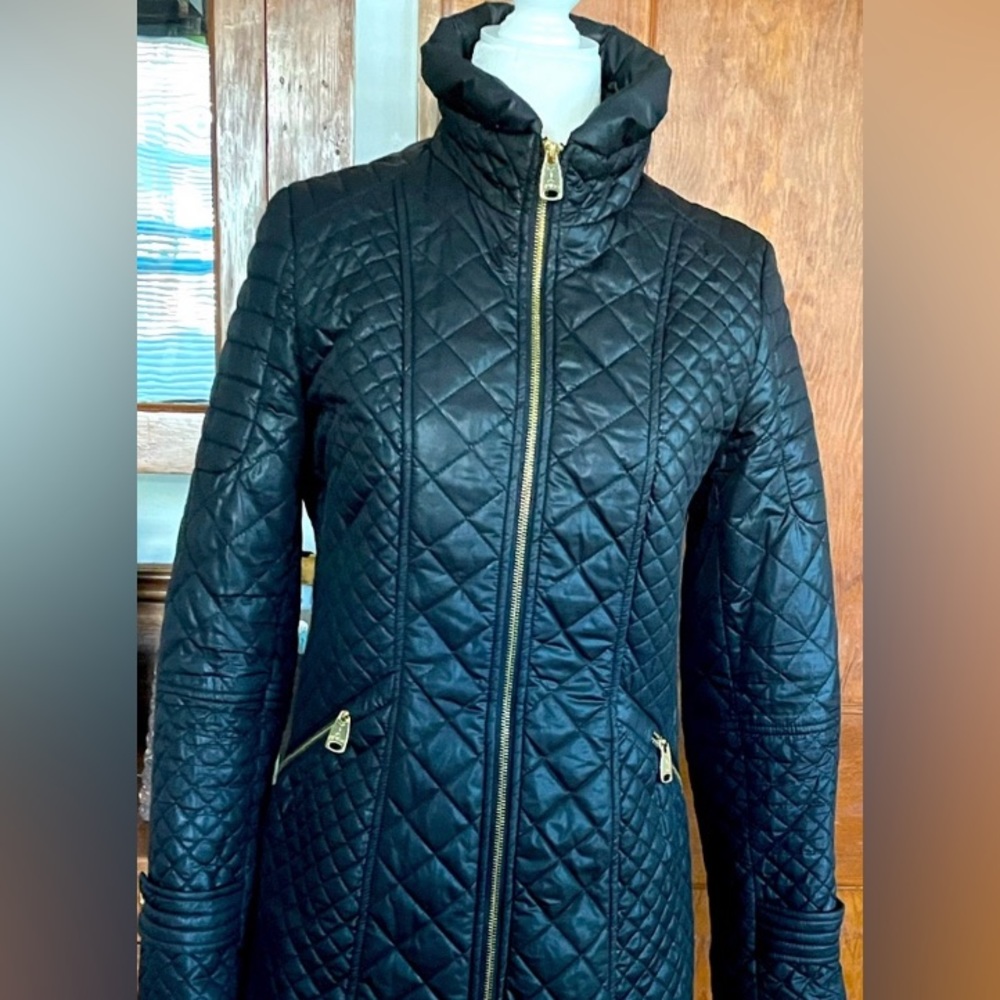 Via Spiga Teal Quilted Jacket, Size M, NWT